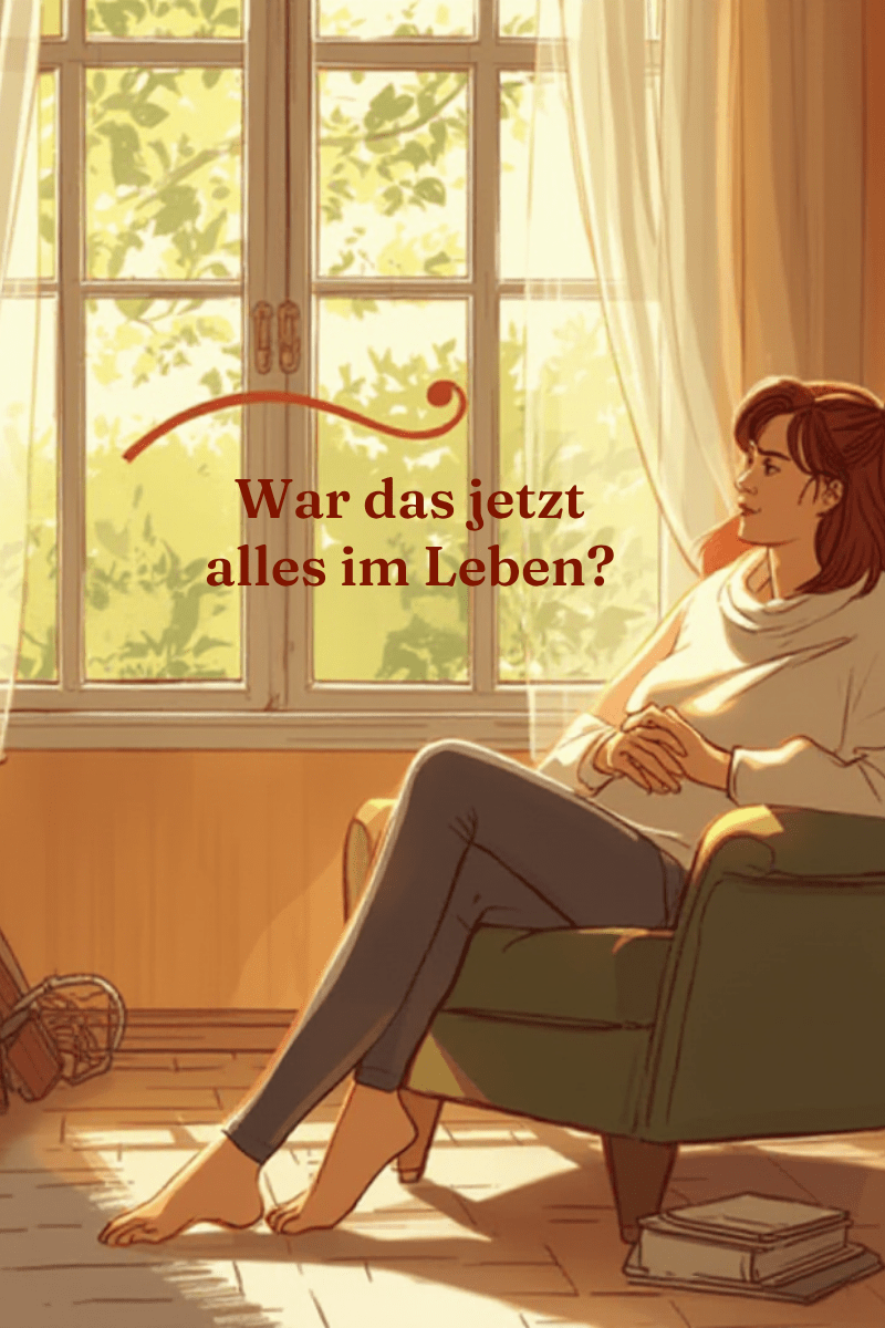 eine Frau ab 40, die alles erreicht hat und sich jetzt fragt ob das jetzt alles war im Leben