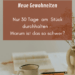 30 Tage am Stück durchziehen um eine neue Gewohnheit zu bilden - warum ist das so schwer
